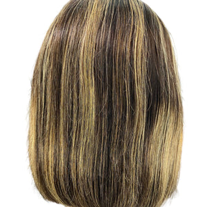 Southeast Asian Lace Front Wig Brown #2  Highlighted with Blonde #613 - Christopher Anthony's Premium Raw Virgin Hair