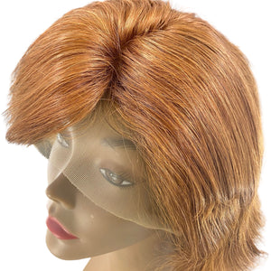 Southeast Asian Lace Front Wig Copper with layers - Christopher Anthony's Premium Raw Virgin Hair