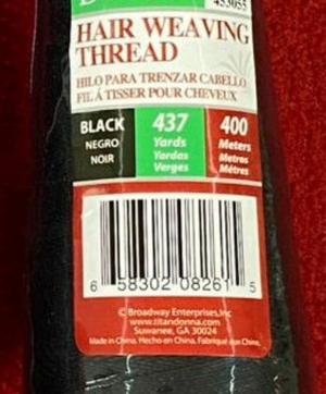 Donna Hair Weaving Thread Black