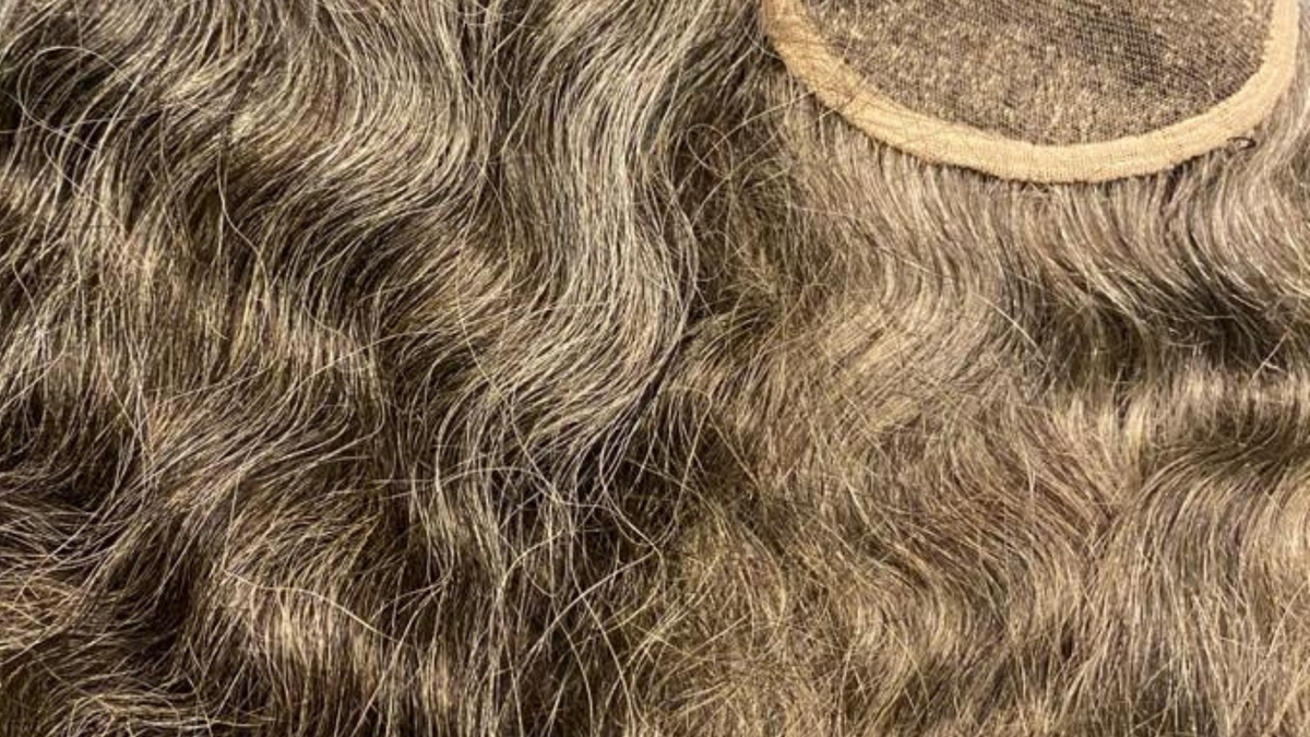 Raw Indian Gray Body Wave Lace Closure 4 x 4