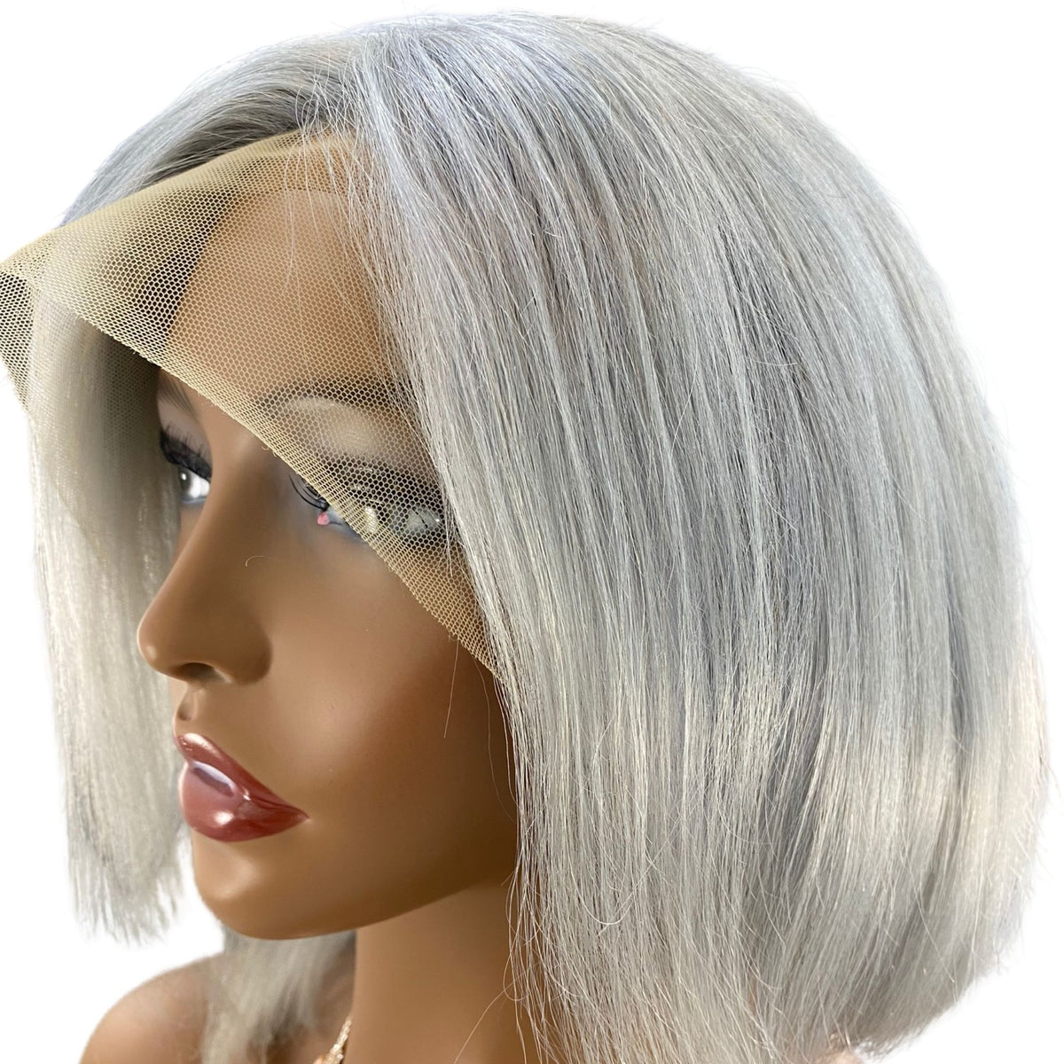 Southeast Asian Blue Silver Lace Front Wig - Christopher Anthony&#39;s Premium Raw Virgin Hair