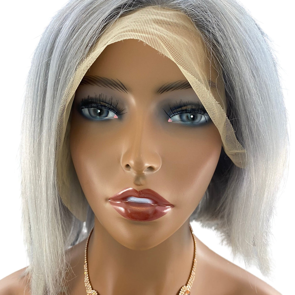 Southeast Asian Blue Silver Lace Front Wig - Christopher Anthony&#39;s Premium Raw Virgin Hair
