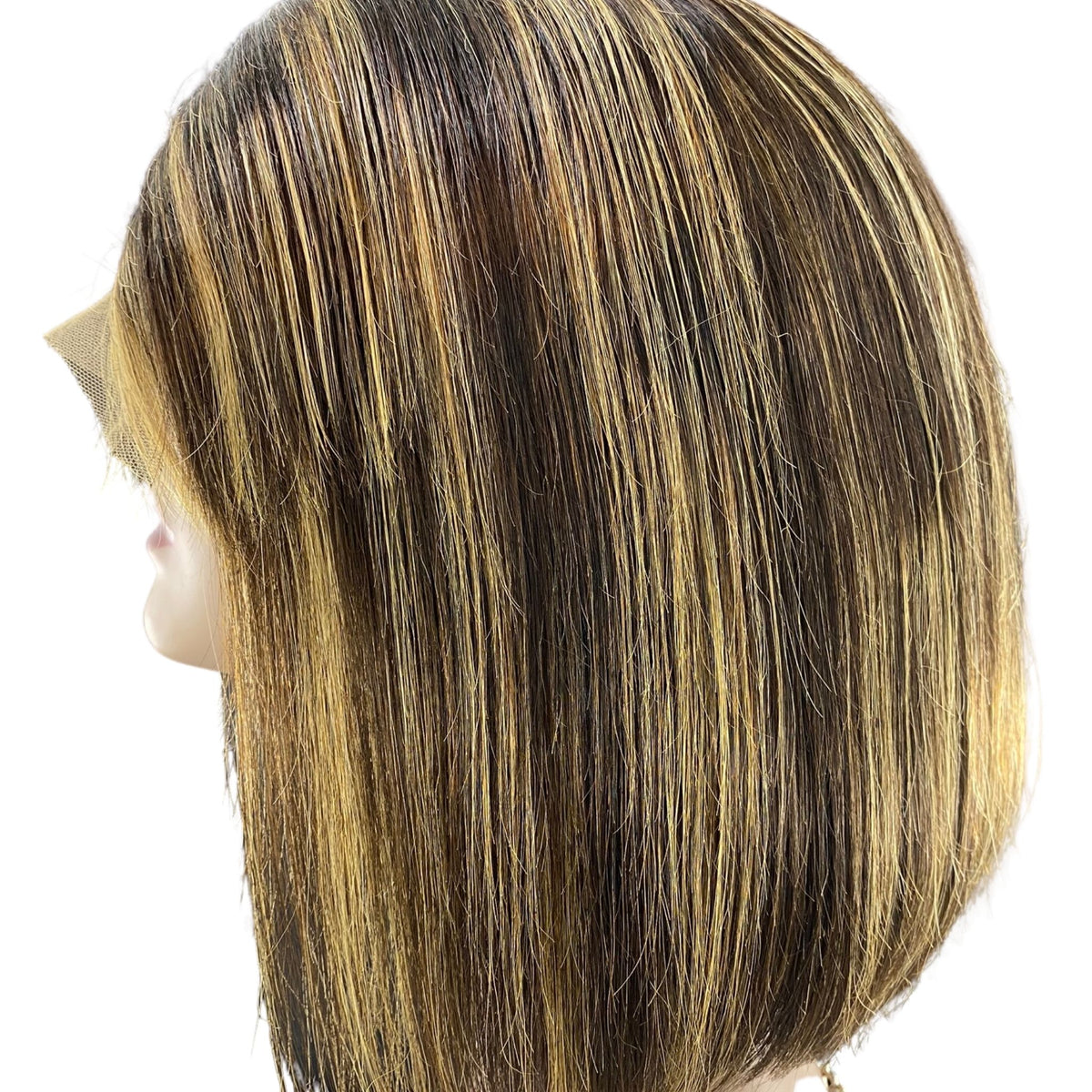 Southeast Asian Lace Front Wig Brown #2  Highlighted with Blonde #613 - Christopher Anthony&#39;s Premium Raw Virgin Hair