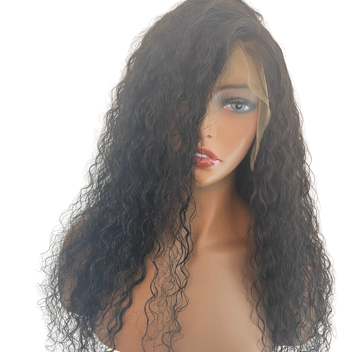 Raw Indian Full Lace Wig-Curly Medium Cap Size - Christopher Anthony&#39;s Premium Raw Virgin Hair