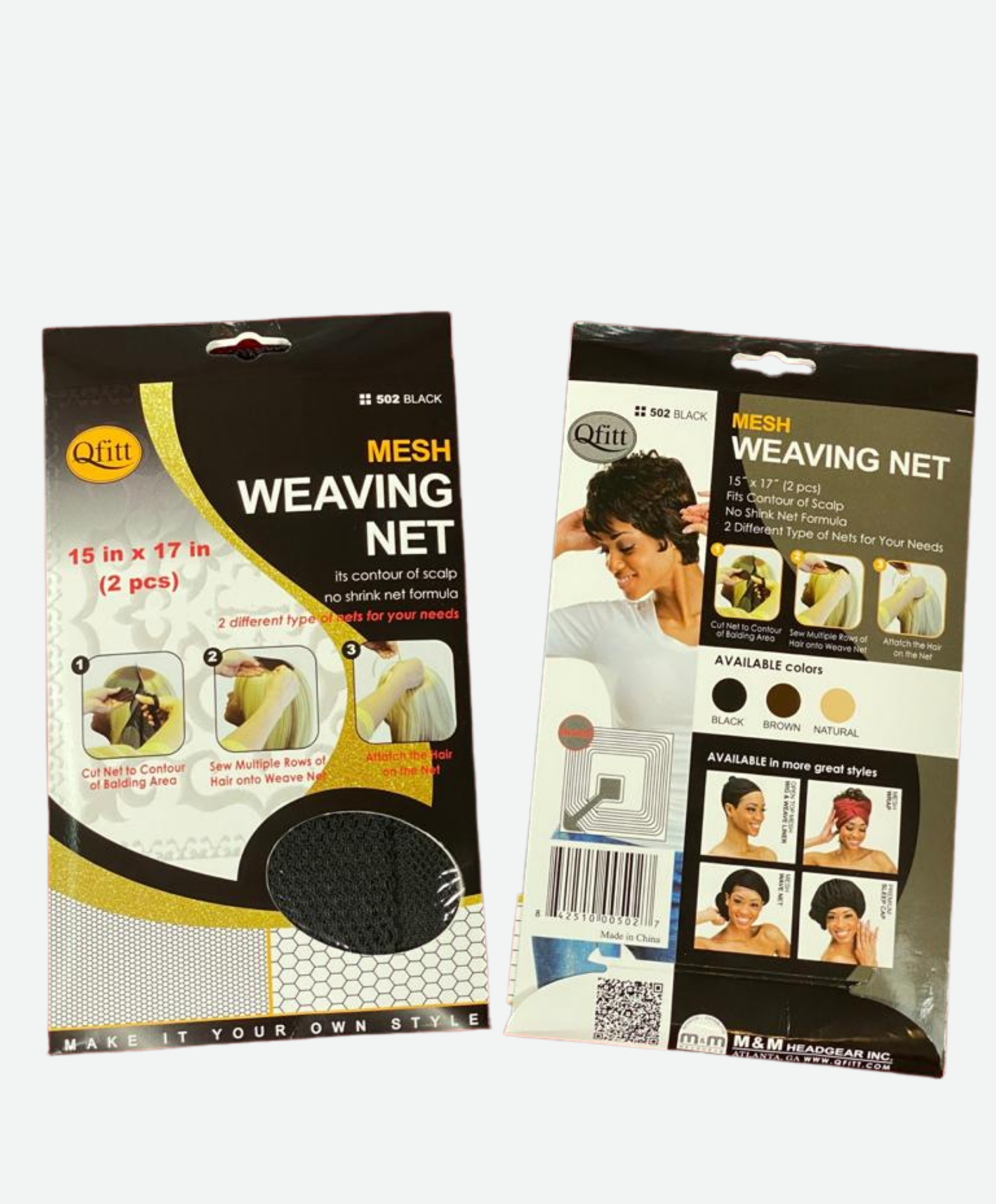 Qfitt Mesh Wig & Weave Cap Closed Top Black Color # 1 for sale online
