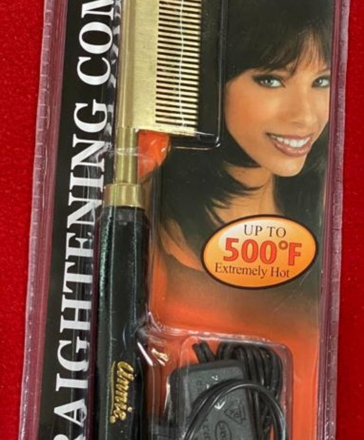 Annie Electrical Straightening Comb-Medium Straight Teeth - Christopher Anthony&#39;s Premium Raw Virgin Hair